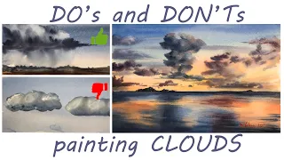 Watercolor Clouds Tutorial Do's and Don'ts