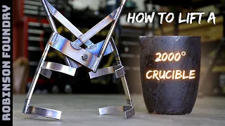 Making Crucible Lifting Tongs for lifting 2000° crucibles of molten metal.