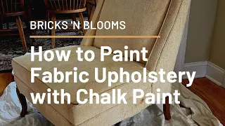 How to Paint Fabric Upholstery with Chalk Paint