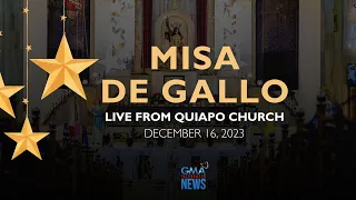 LIVESTREAM: Misa De Gallo sa Quiapo Church (December 16, 2023) - Replay