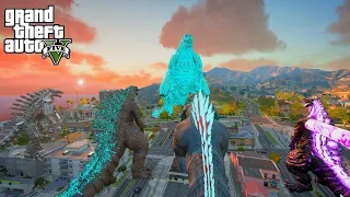 Godzilla Earth Vs Godzilla Legendary, Shin Godzilla, Ultima Godzilla, Mechagodzilla - GTA 5 Mods