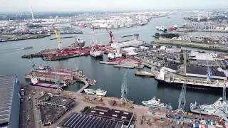 【4K】Port of Rotterdam🇳🇱 by Drone !!!!!!