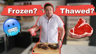 Frozen Steak VS Thawed Steak ( Does a grilling a frozen steak change the flavor?! )