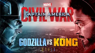 Captain America: Civil War Teaser Trailer- Godzilla vs Kong Style