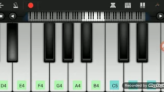 Olavina udugore song in piano in walk band app