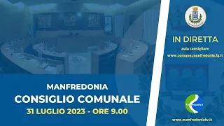Manfredonia: Convocazione urgente del Consiglio Comunale per lunedì 31 luglio 2023, ore 09:00