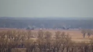 ⚡️В сети появилось видео уничтожения российской колонны под Киевом Вооруженными Силами Украины.