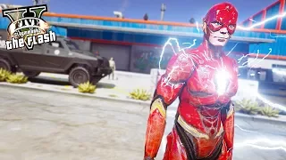 Justice League Flash Saving Police Officers ! (GTA 5 Ultimate Flash Mod)