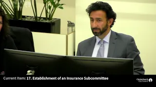 07.02.19 - Finance and Performance COW Meeting - Item 17 - Establishment of an Insurance Subcommitte