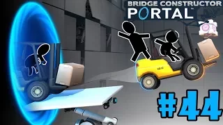 Bridge Constructor Portal - Walkthrough - Part 44 - Cube Artiste (PC HD) [1080p60FPS]