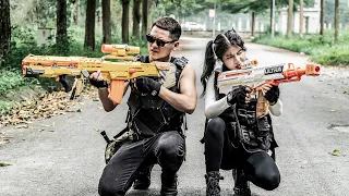 LTT Game Nerf War : Couple SEAL X Warriors Nerf Guns Fight Mr Close Crazy Pro Mercenary Group