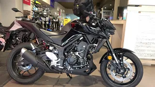 unboxing the YAMAHA MT 03 motorcycle black color