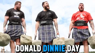 All 3 Stoltman Brothers Lift The HISTORIC DINNIE STONES | Donald Dinnie Day 2023