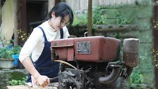💡Genius Girl Repaired The Broken Old Diesel Engine And Made It More Powerful Than Before!|Linguoer