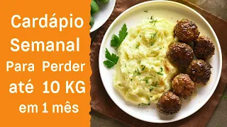 CARDÁPIO SEMANAL PARA PERDER 10 KG EM 1 MÊS