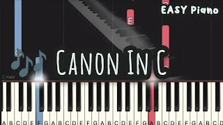 Canon in C - Pachelbel (Easy Piano, Piano Tutorial) Sheet