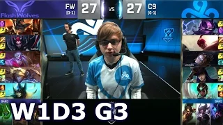 FW vs C9 - Worlds 2016 Week 1 Day 3 Group B | LoL S6 World Championship Flash Wolves vs Cloud 9