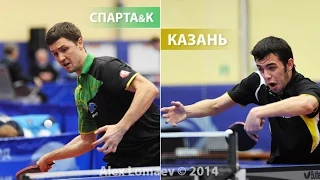 Sparta&K - TTC Kazan. Russian Men's Premier League 2014-2015. II tour