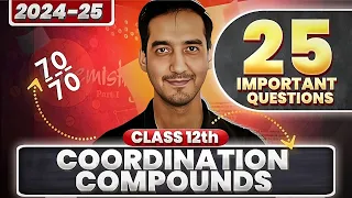 Coordination Compounds |25 Important questions| Class 12 Chemistry  |Sourabh Raina