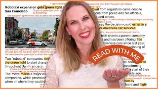 Learn English with the News | Robotaxi Expansion in San Francisco (FREE PDF)