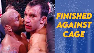 "Finished Against the Cage" Moments in UFC/MMA