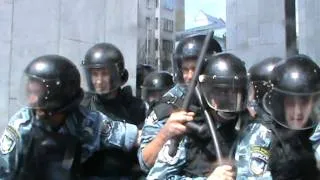 Бійка з "Беркутом".Український Дім, 4.07.2012