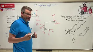 Statics: Lesson 31 - System Equilibrium, 2D Reactions at the Supports