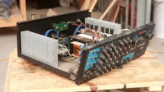Mr.Electricity restoration project / 16-transistor amplifier recovery