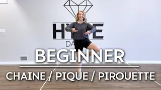 BEGINNER TURNS - CHAINE / PIQUE / PIROUETTE