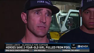 Heroes saves 2-year-old from pool drowning