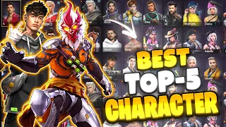 Best Character 2024 || Secret Character Skill Combination || top character skill in free fire