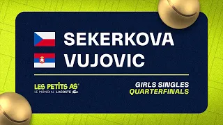 Les Petits As 2023 | Girls Singles Quarterfinals | Veronika Sekerkova vs Luna Vujovic