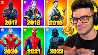 EVOLUCIÓN de los PASES DE BATALLA de Fortnite! (2017-2022)