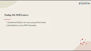How to Install Python on Mac OS and  add to the PATH Variable|python tutorial | python for beginners