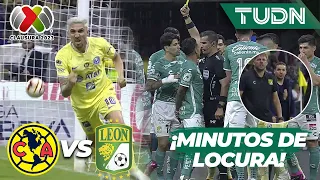 🚨 ¡MINUTOS DE LOCURA! 🥵😨 Voltereta POLÉMICA, trifulca y PELEA DE DT`s | América Vs León |  TUDN