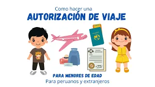 Cómo hacer una autorización de viaje para peruanos o extranjeros en perú #pasaporte #migraciones