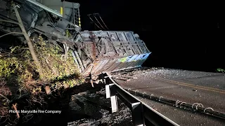 Norfolk Southern train derails at historic Rockville Bridge in Marysville, Pa.