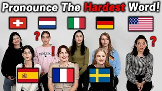 People Try To Pronounce The HARDEST Words in European Languages!!