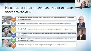 Малоинвазивная эзофагэктомия при раке пищевода. Левченко Е.В.