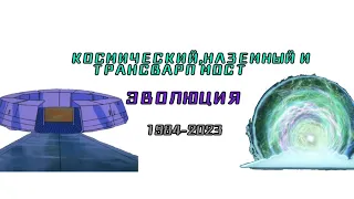 Эволюция Космического/Наземного мостов и Трансварп порталов 1984-2023