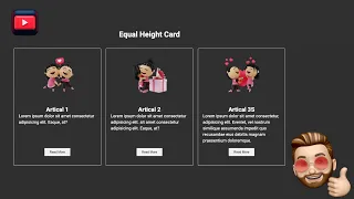 How To Make An Responsive Equal Height Card Using HTML And CSS