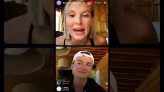 Millie Bobby Brown and Noah Schnapp full instagram livestream August 7th 22 (friendship day)