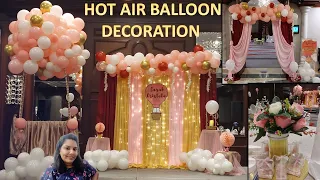 Hot air balloon decoration idea | Unique Hot Air Balloon Theme Party