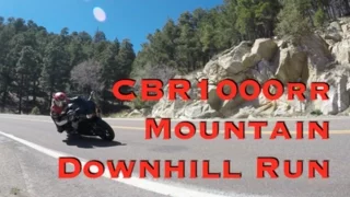 2014 Honda CBR 1000rr Mountain Downhill Run