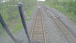 Two Canada kids miss train death within seconds in Toronto