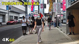 Toronto Enters Stage 3! Narrated Downtown Walk on Friday, July 31 [4K]