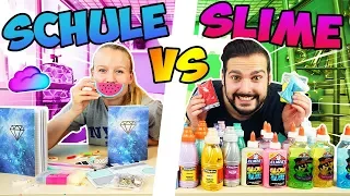 SLIME VS SCHULE MYSTERY BOX CHALLENGE Wählen Kathi & Kaan coole Schulsachen oder Schleimzutaten?