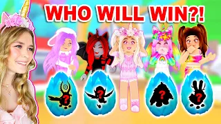 Which FRIEND Will WIN The LEGENDARY PET CHALLENGE In Adopt Me! (Roblox)