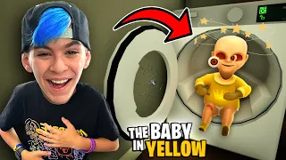 I PUT HIM IN THE WASHING MACHINE and THIS HAPPENED.. (Baby In Yellow MOD)