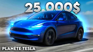 Elon Musk RÉVÈLE que la TESLA à 25,000$ Arrive !